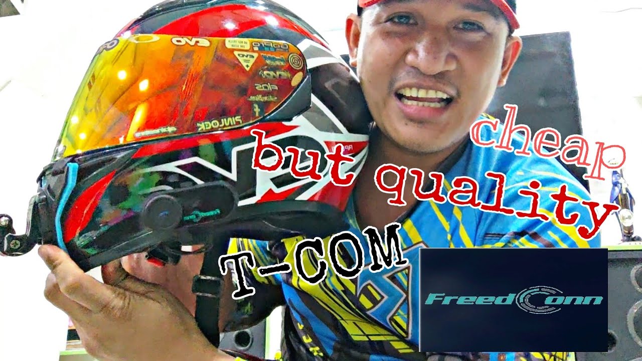 T-COM by FREEDCONN | Unboxing and helmet set up review.. | quality helmet intercom.