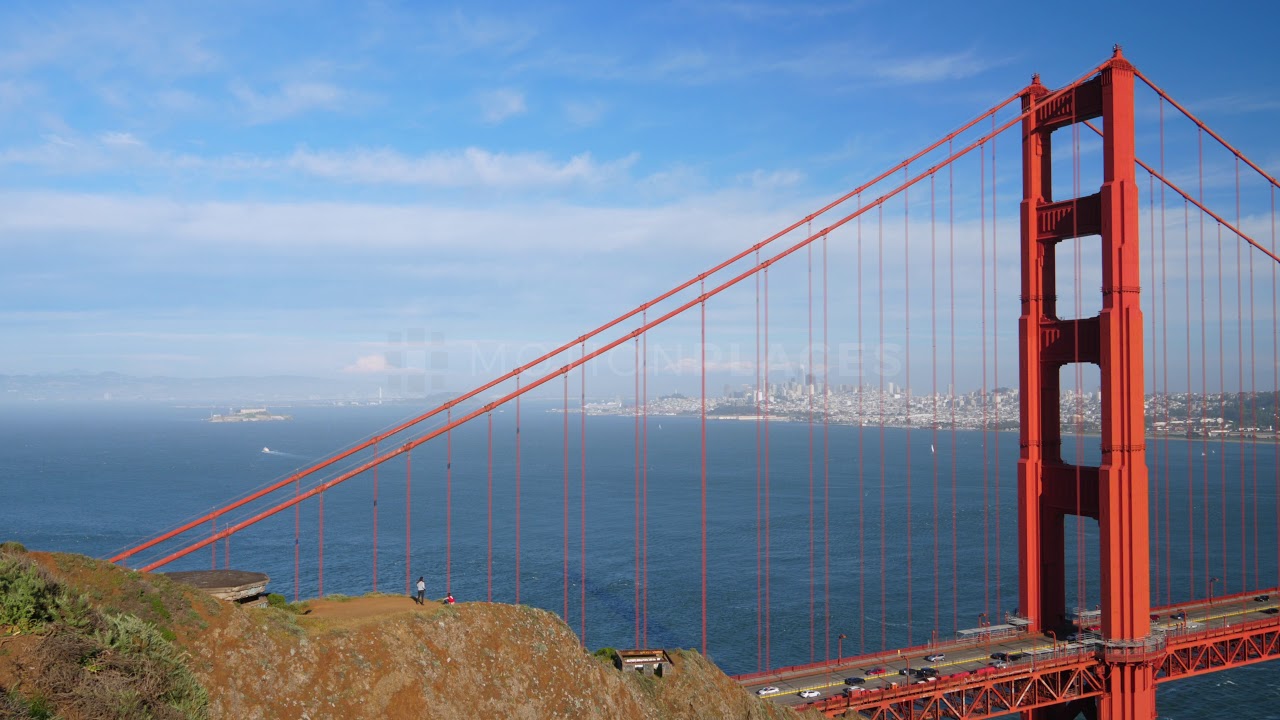Golden Gate Bridge View Free Stock Footage