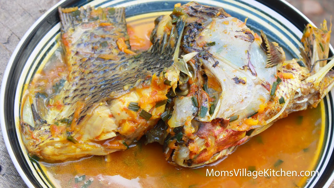 How To Cook Fish - Tilapia Fish Stew - Ugandan African Food - Mom's Village Kitchen