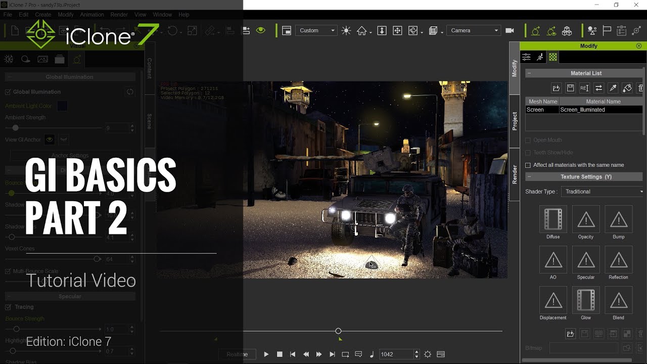 iClone 7 Tutorial - GI Basics Part 2