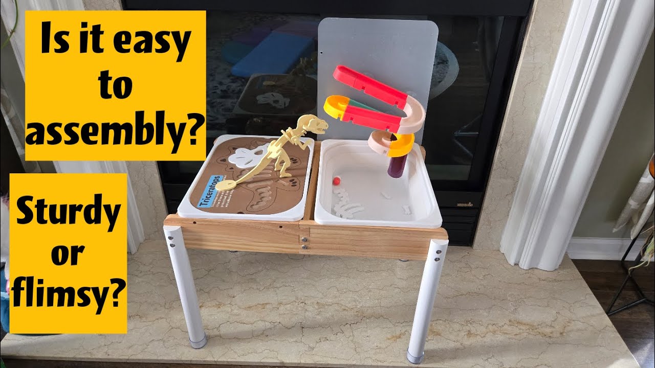 Wooden Sand & Water Table for Toddlers | Montessori Sensory Play