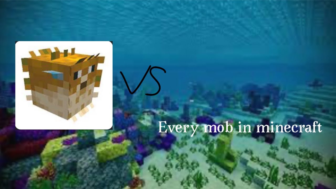Pufferfish VS all mobs - Pufferfish vs every mob in Minecraft - minecraft mob battles