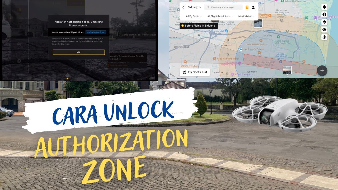 DJI NEO - CARA UNLOCK AUTHORIZATION ZONE