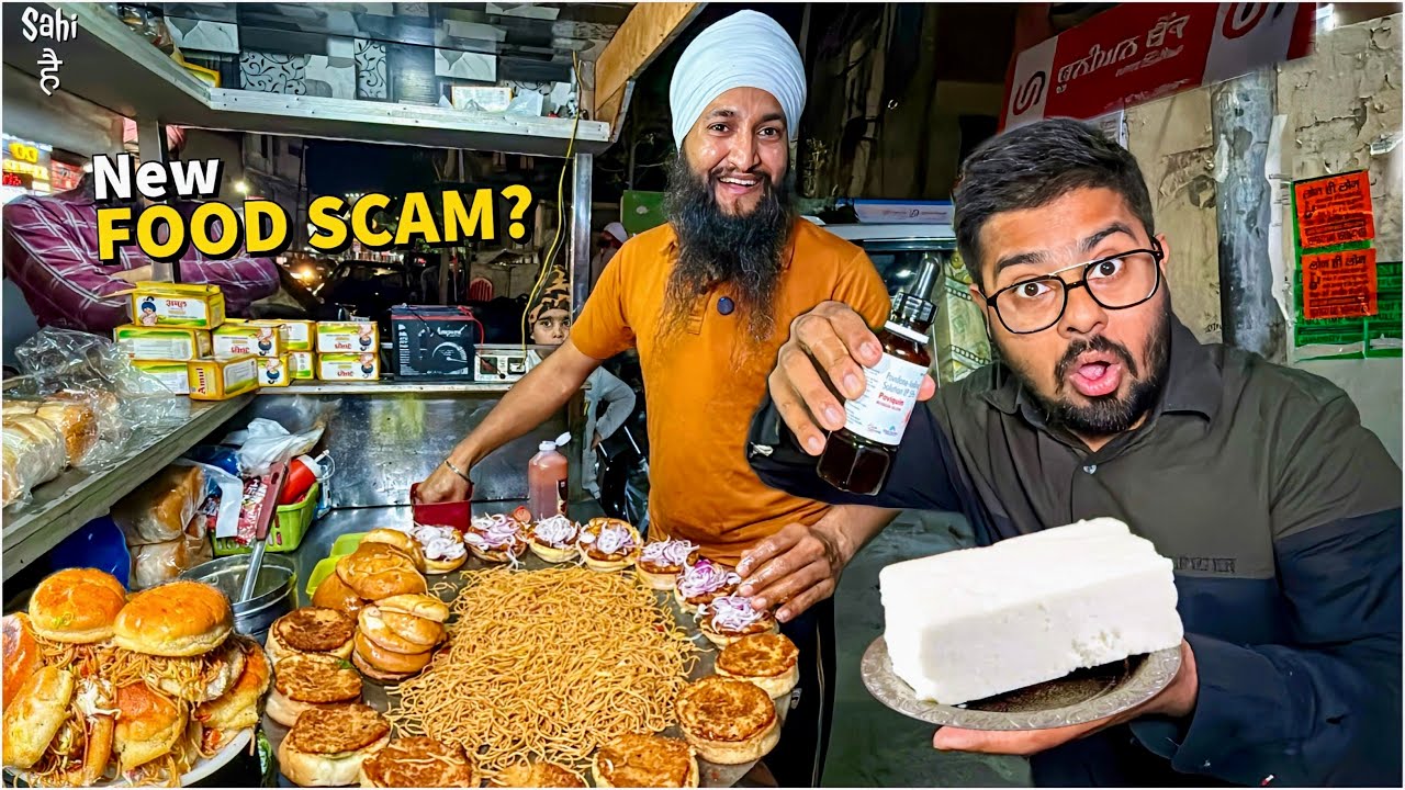 FAKE PANEER TEST On Sardarji ka Pure Paneer Burger | Street Food India