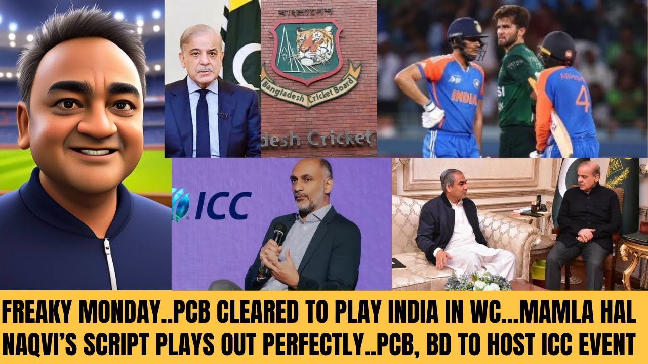 PCB CLEARED TO PLAY INDIA IN WC...NAQVI SCRIPTS PLAY OUT WELL..PCB, BD TO HOST ICC EVENT