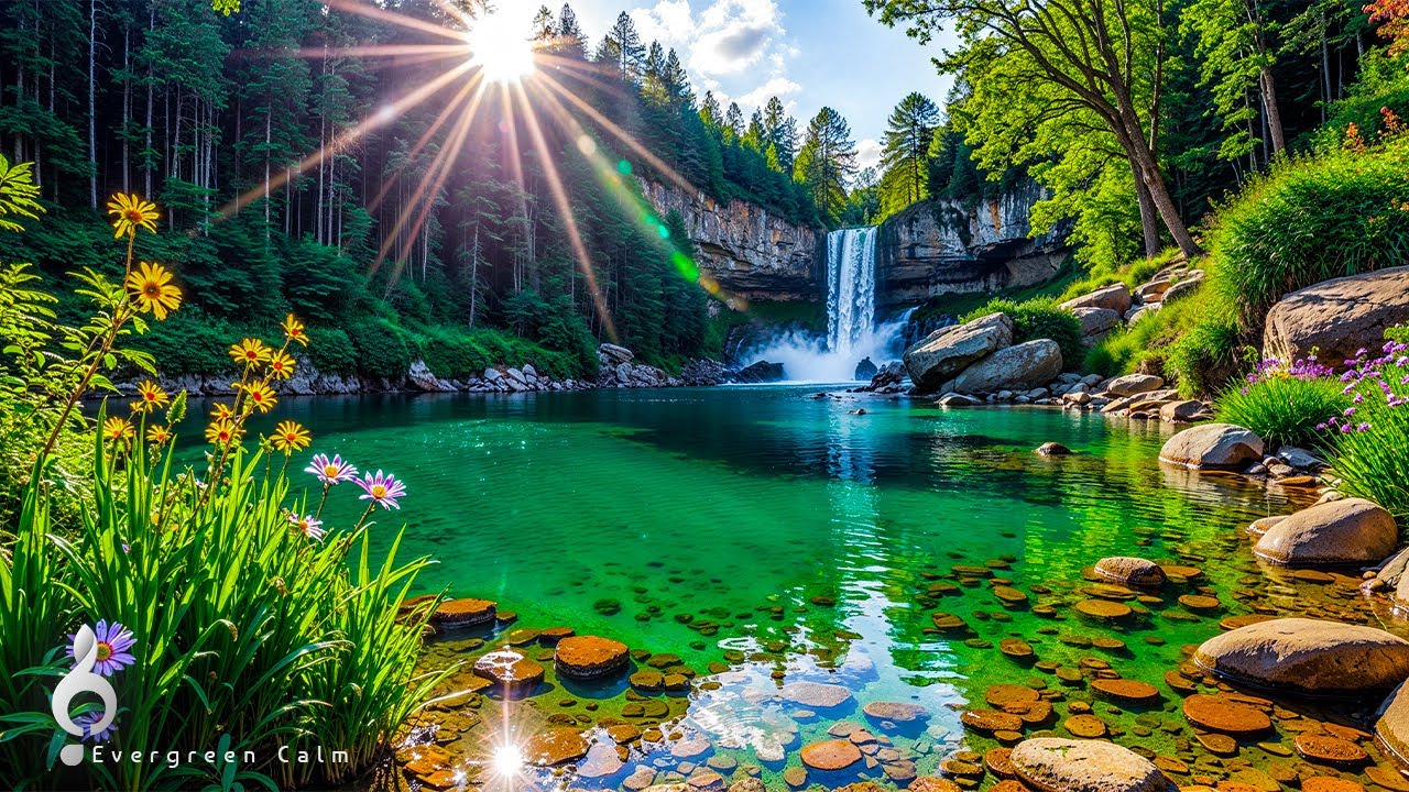Music Therapy 🌿Clears Heavy Thoughts And Restores Focus, Relaxing Piano With Mountain Stream #15