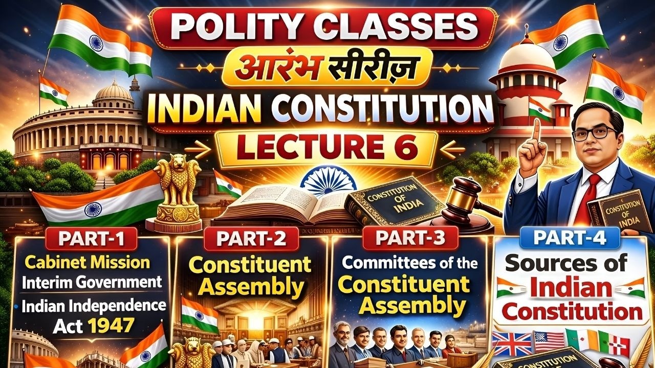 Indian Constitution Complete Lecture 🔥 | Cabinet Mission, Constituent Assembly, Committees & Sources