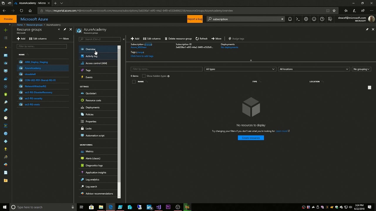 Azure Fundamentals - #6 - Resource Groups