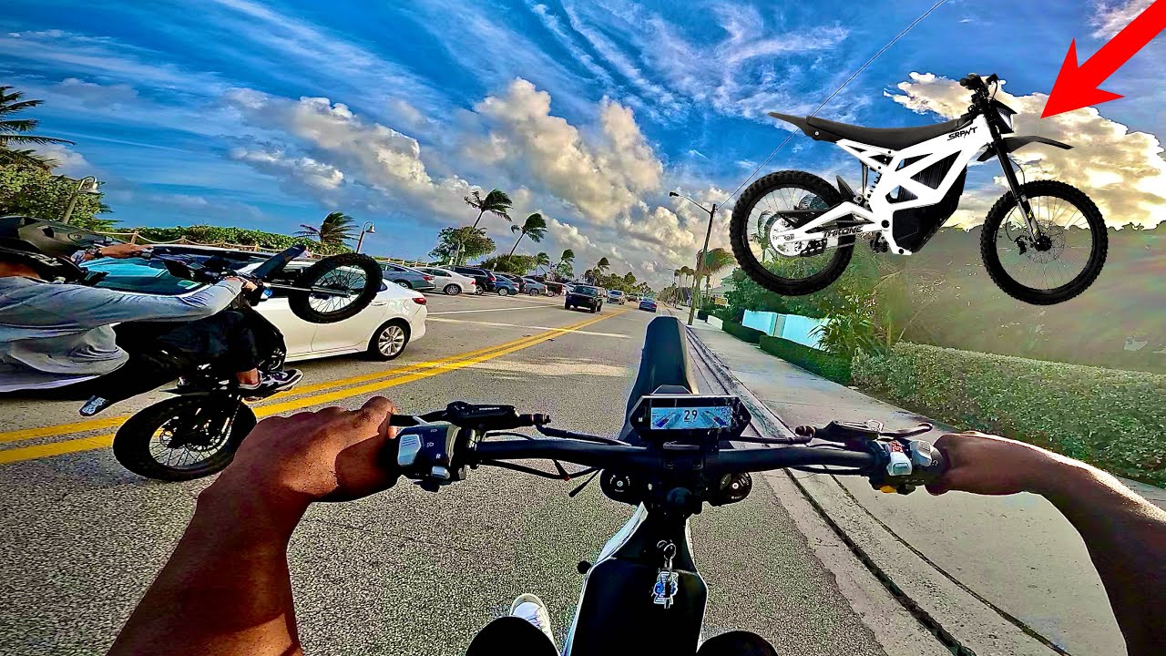 Wheelies GONE RIGHT On New Throne Cycles SPRNT 72volt E-Bike!