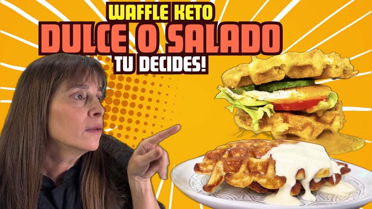 WAFFLE KETO FACIL , salado o dulce ? QUE PREFIERES?
