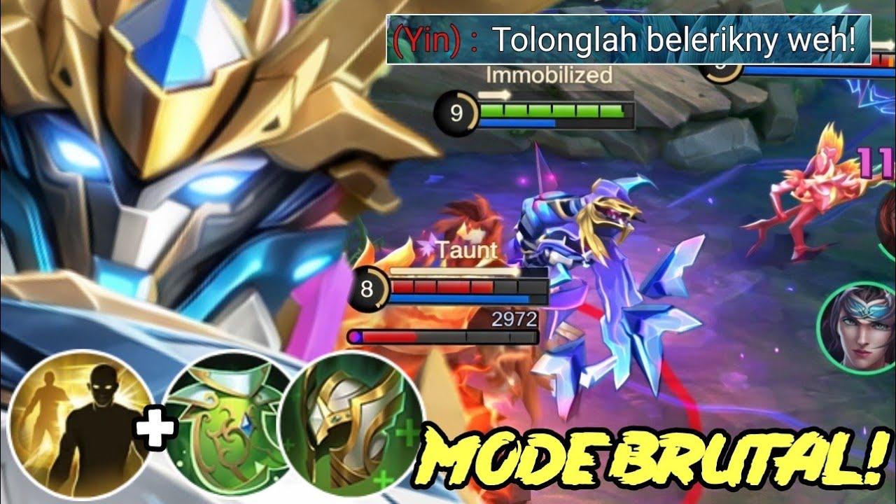 BUILD BARBAR MODE BRUTAL‼️NO ONE CAN ESCAPE FROM MY BELERICK WHEN USING THIS BUILD‼️MLBB✔️