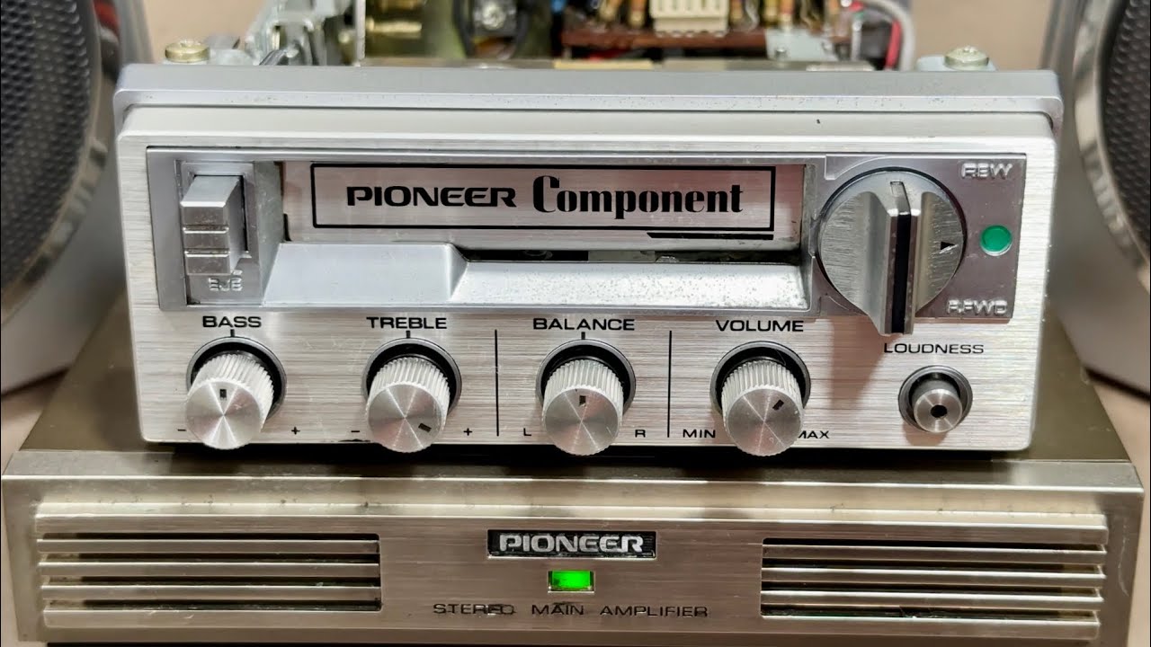 Vintage PIONEER KP-66G Car Stereo Cassette Deck Amplifier maintenance repair restoraiton