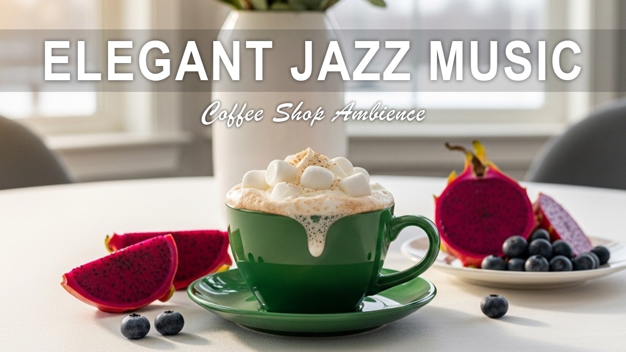 Elegnat Jazz Music☕ March Bossa Nova Instrumental & Relaxing Jazz Cafe Music for Studying