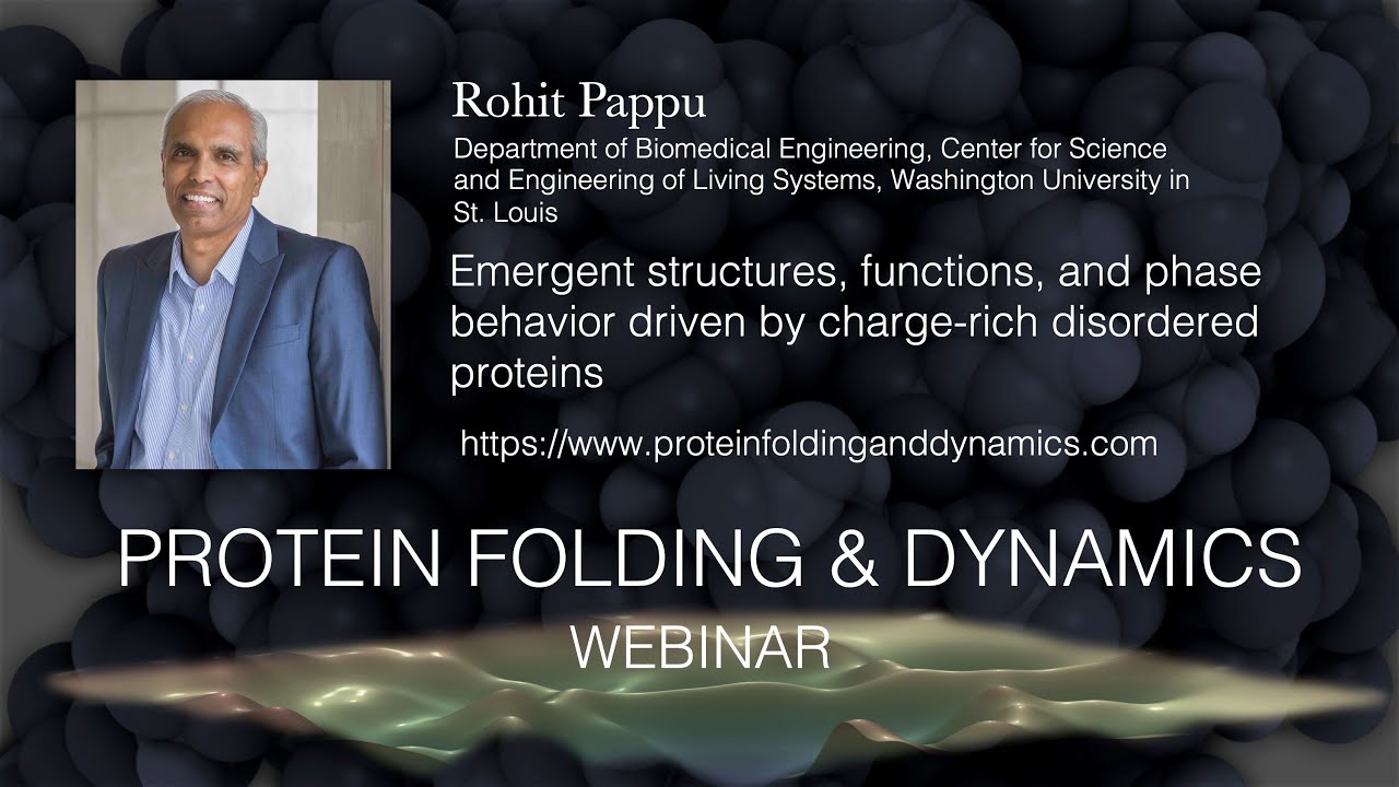 Rohit Pappu, 12.7.21- Charge-rich disordered proteins ​