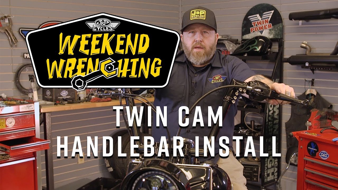 Mini Ape Hanger Handlebar Install On Our Softail Slim