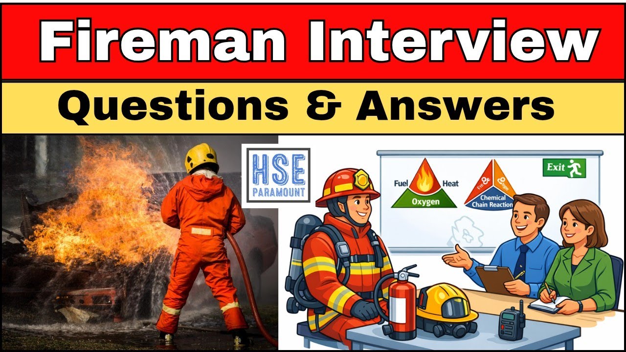 Fireman Interview Questions And Answers In Hindi | Fire Safety #hseparamount #firesafety