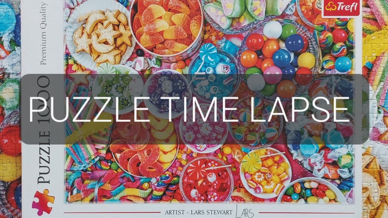 Puzzle time lapse, Trefl 1000, Delicious sweets