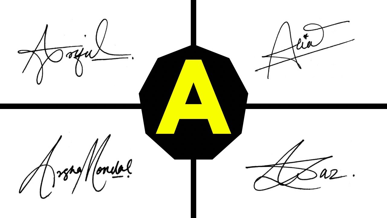 ✅ A Signatures | signature ideas for letter a | signature style of my name
