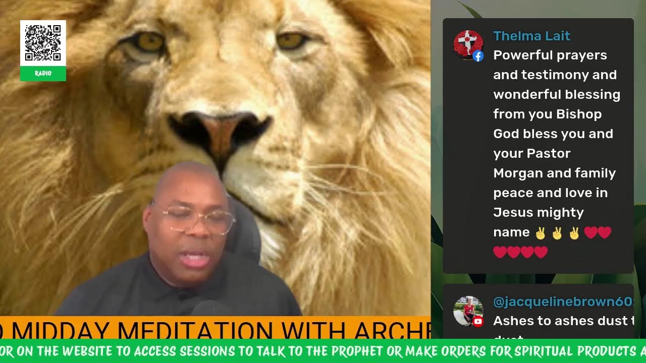 ARCHBISHOP CHIEFAPOSTLE DR. LESLIE M. MORGAN: MIDDAY MEDITATION TEL: 914-704-6301.