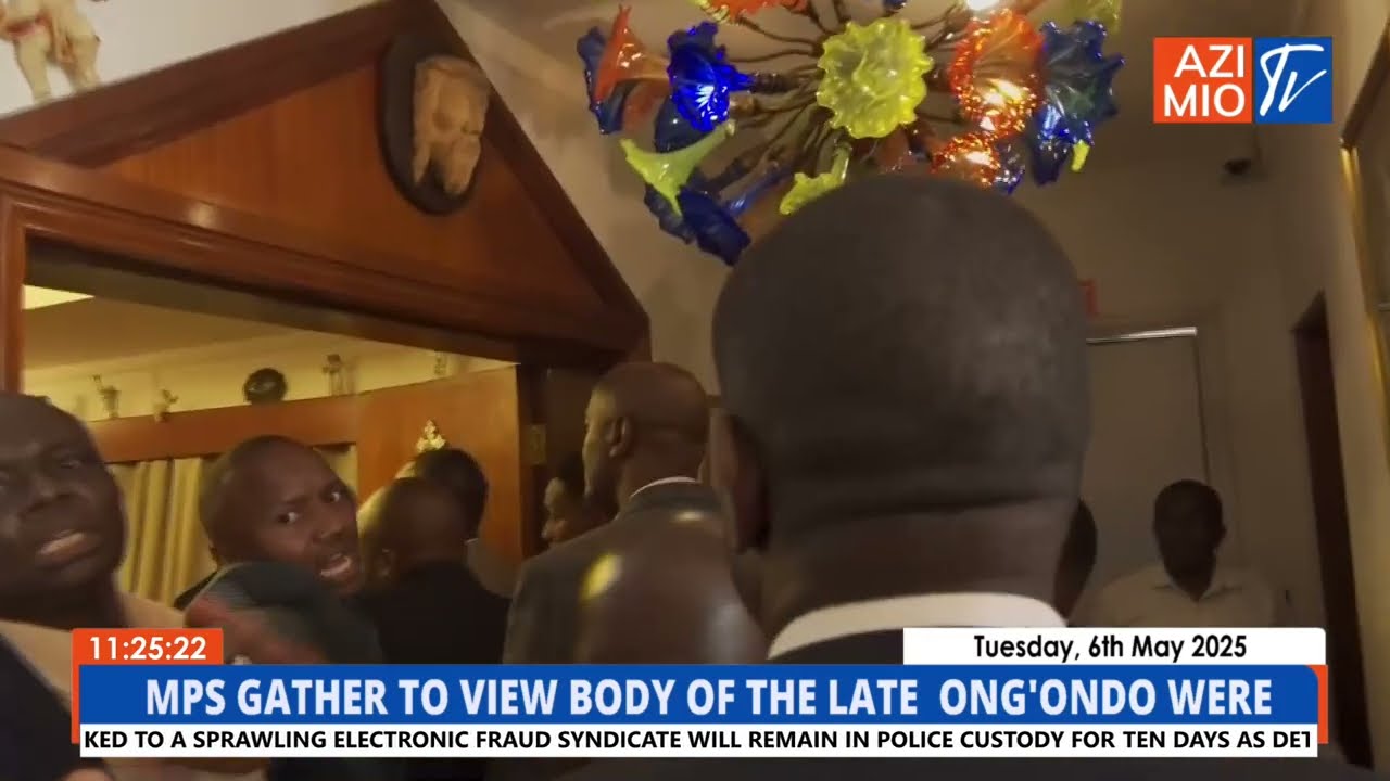 SAD moment as MPs arrive at lee funeral home to view body of slain MP Ong'ondo Were
