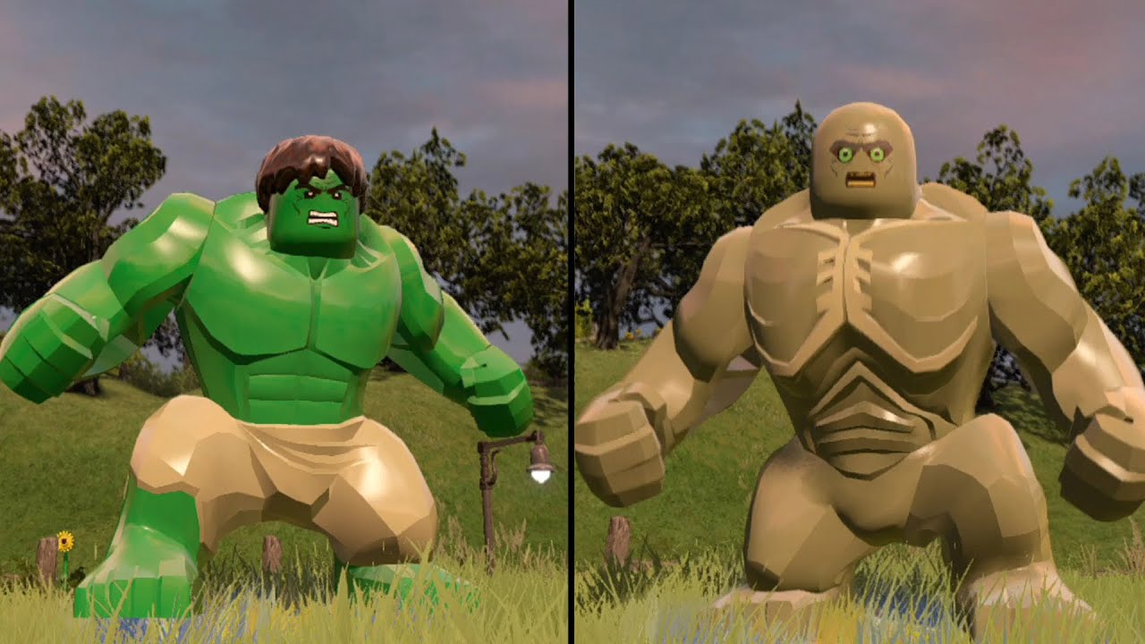 LEGO Marvel's Avengers - Green Hulk vs Abomination - CoOp Fight | Free Roam Gameplay [HD 1080p]