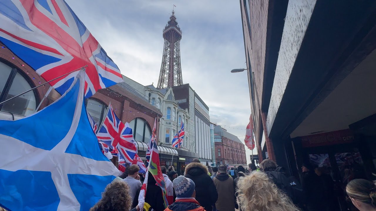 Peaceful Protest Marches Through Blackpool 🗼🚨