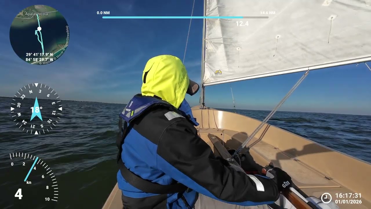 Sailing Apalachicola Bay – Slow TV – No Talking