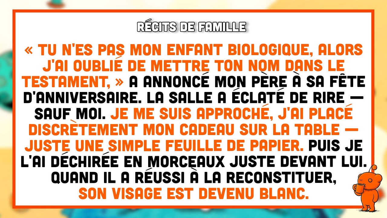 Mon père a dit que je n'étais pas son fils — et m'a rayé du testament. Alors je lui ai donné...