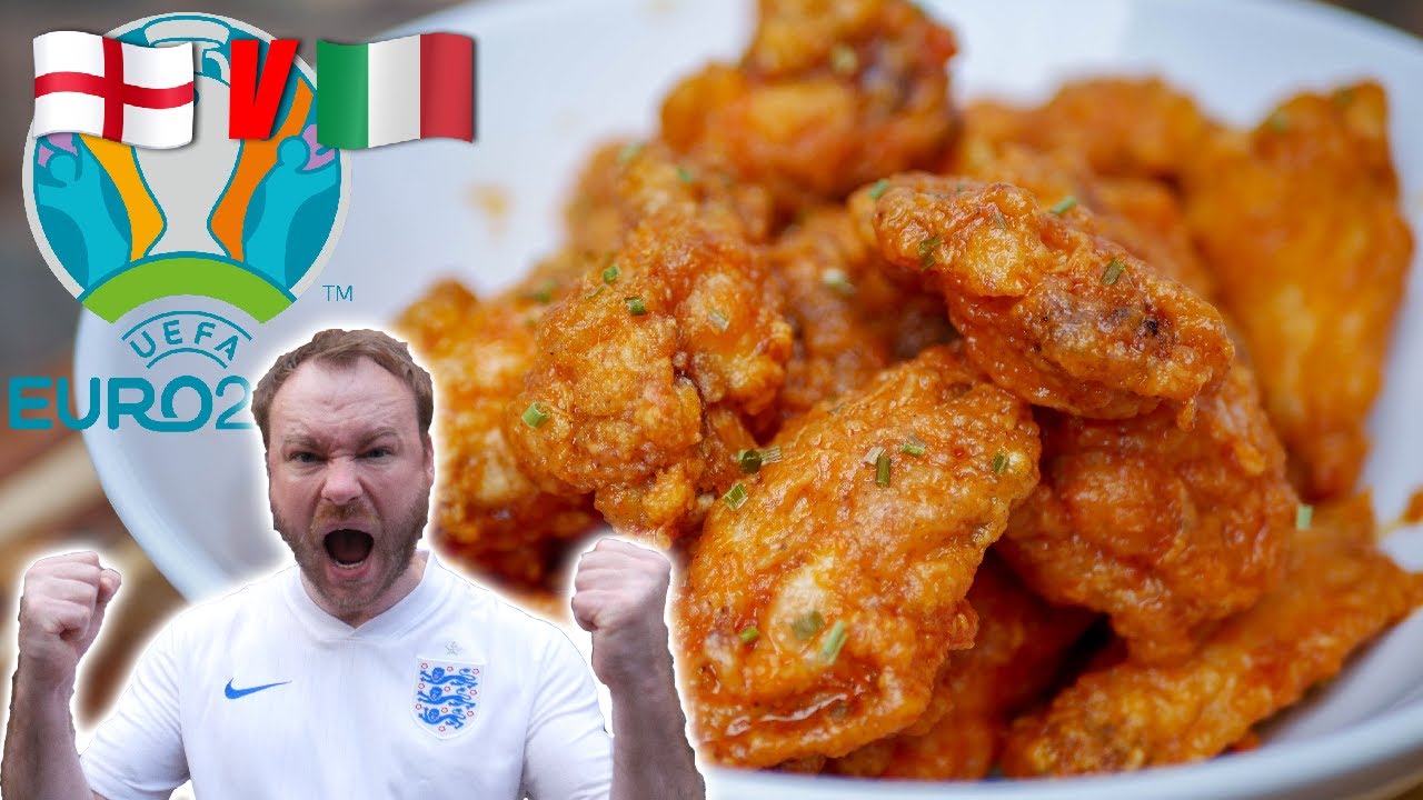 SPICY Buffalo Chicken Wings For A SPICY Euro 2020 Final! | Football Snack Foods