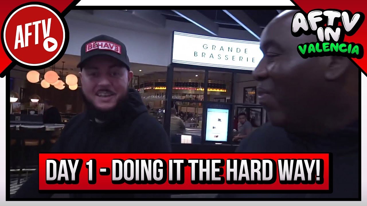 Valencia v Arsenal Vlog Day 1 |  Doing It The Hard Way! (Ft DT & Troopz)