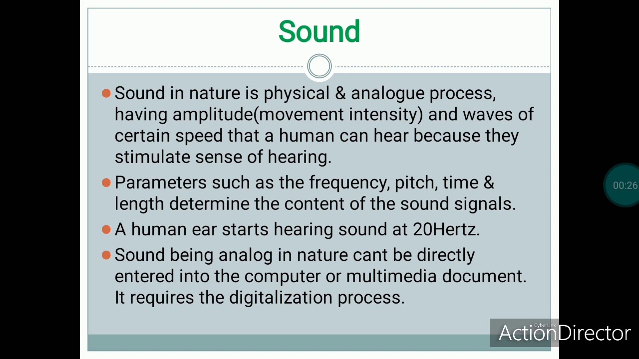 Sound in multimedia