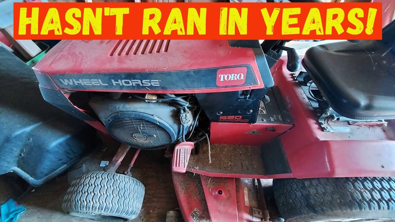 Заведётся ли? Садовый трактор Toro Wheel Horse 520H