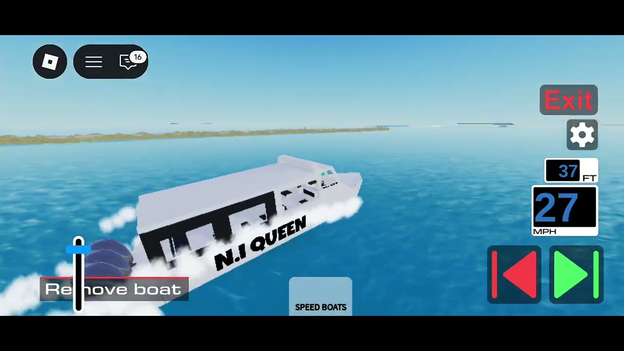 Exploring the underdeveloped island In speedboat mv 