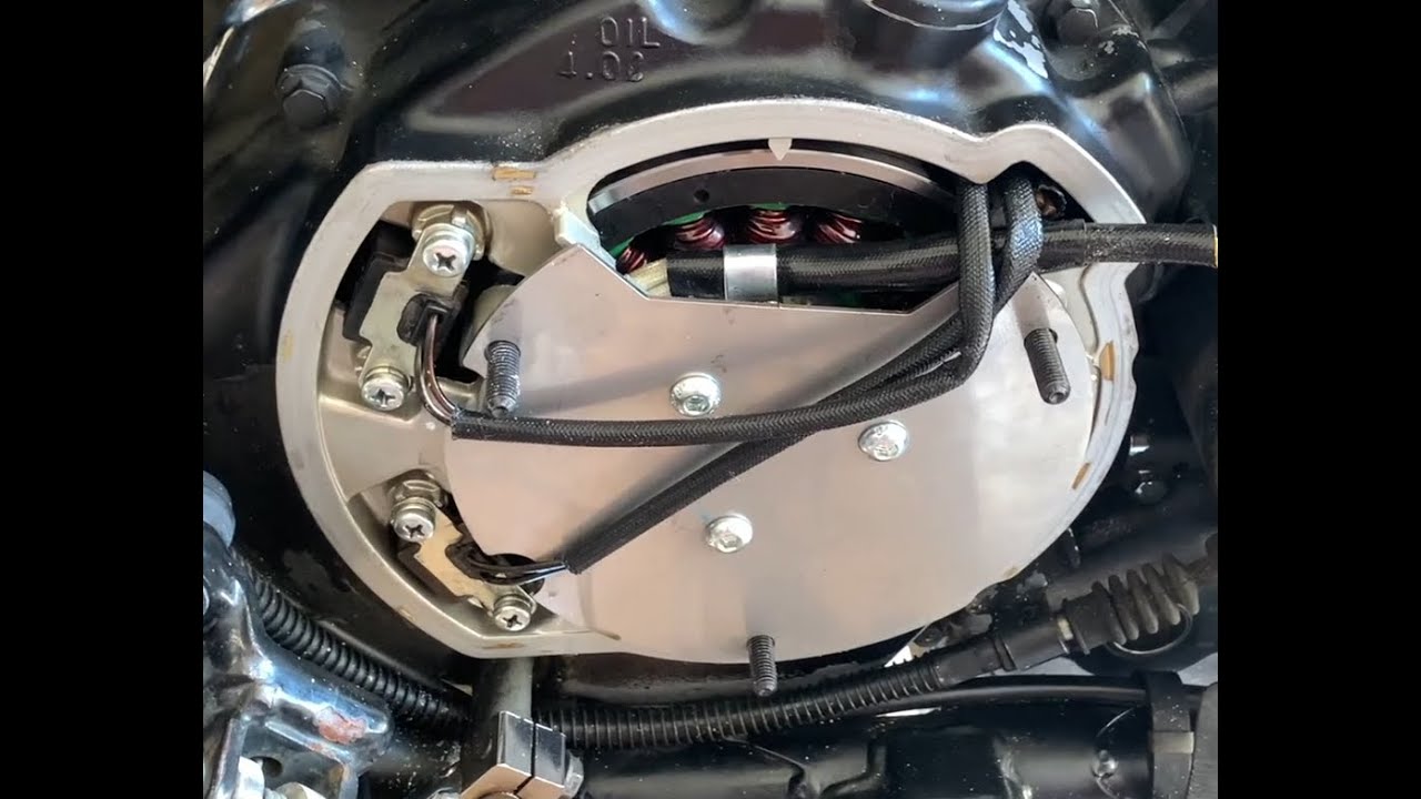 Vulcan VN750 Charging System Diagnosis and Hole Saw Stator Replacement