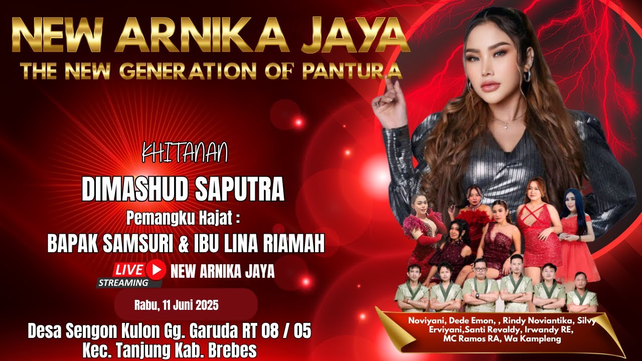 🔴 LIVE MALAM NEW ARNIKA JAYA RABU, 11 JUNI 2025 DS. SENGON KEC. TANJUNG KAB. BREBES