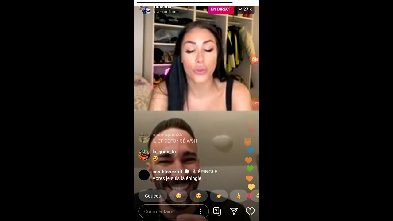 LIVE ADIL RAMI ET LEANA (MALAISE)!!!