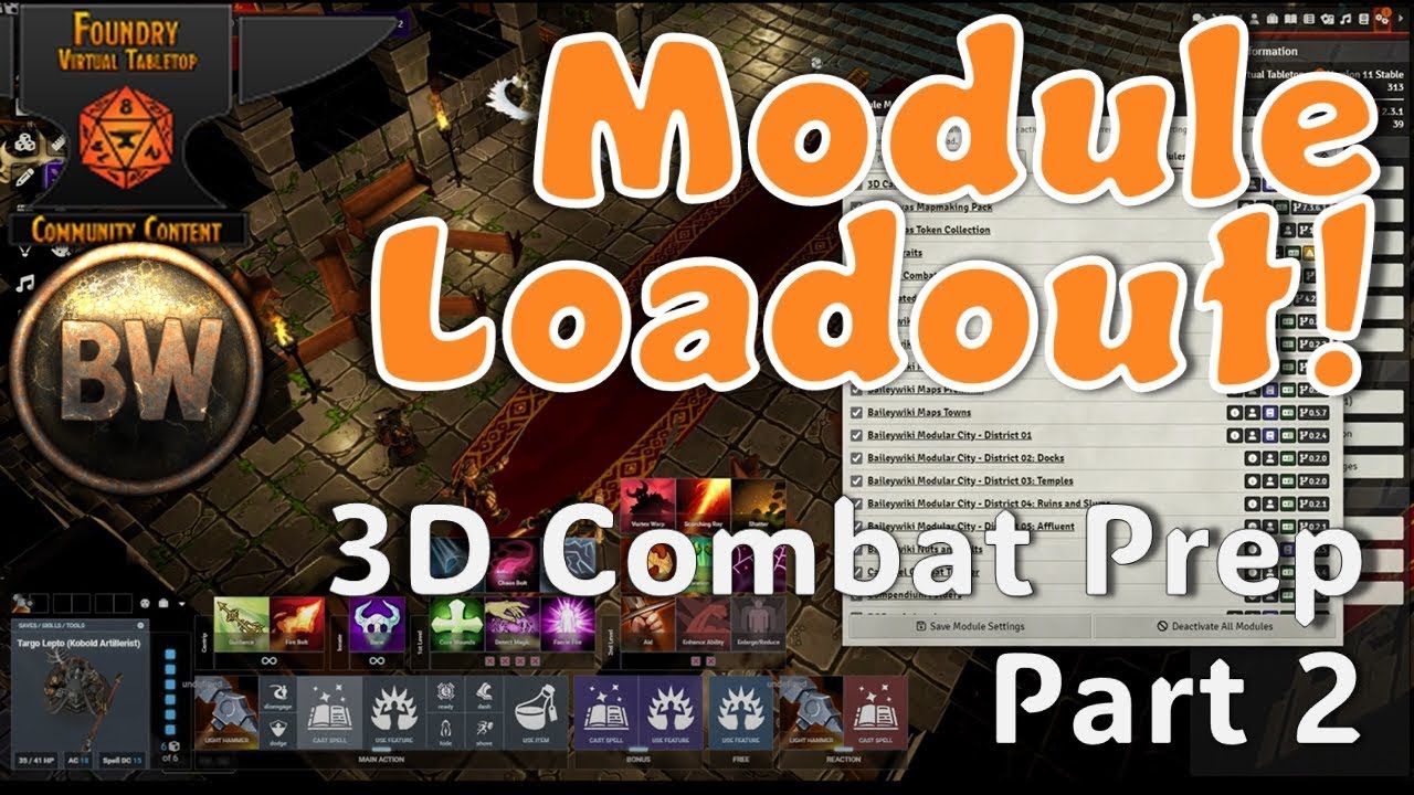 Showdown in the Throne Room - 3D Session Prep - Module Selection #foundryvtt