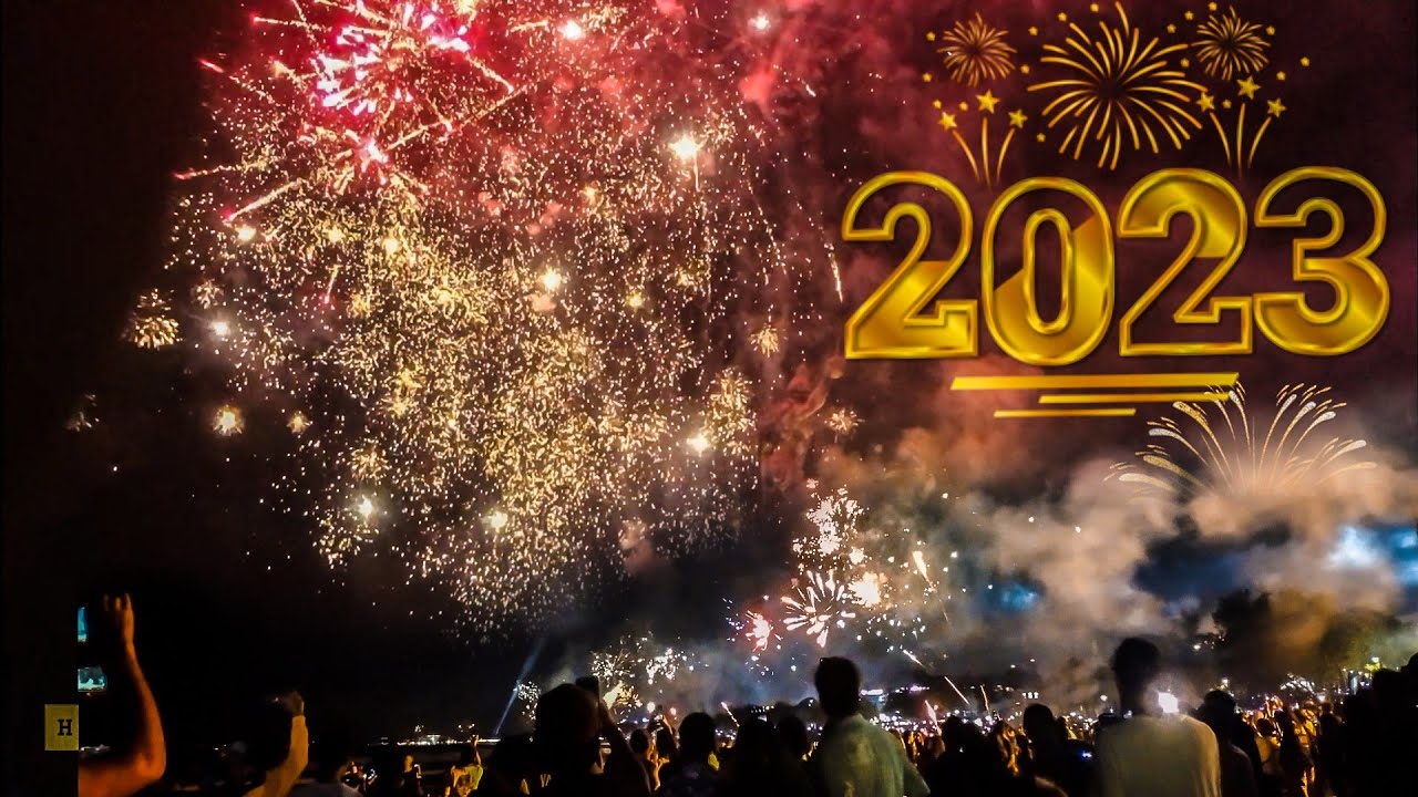 Viral?? Pesta Kembang Api Paling Keren Tahun 2023, Kembang Api Pantai Kuta Bali
