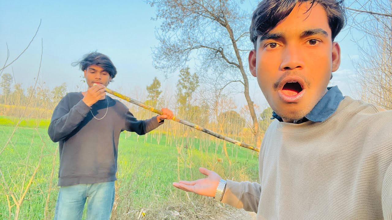 Khet Main Se Ganna Chori Kar Liya😱 & Bhanje Ka Intecal Ho Gya 😭 || Uzaif Ansari | 