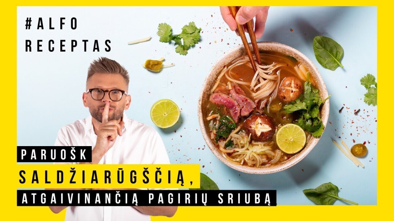 Alfo receptas. Saldžiarūgštė, atgaivinanti pagirių sriuba