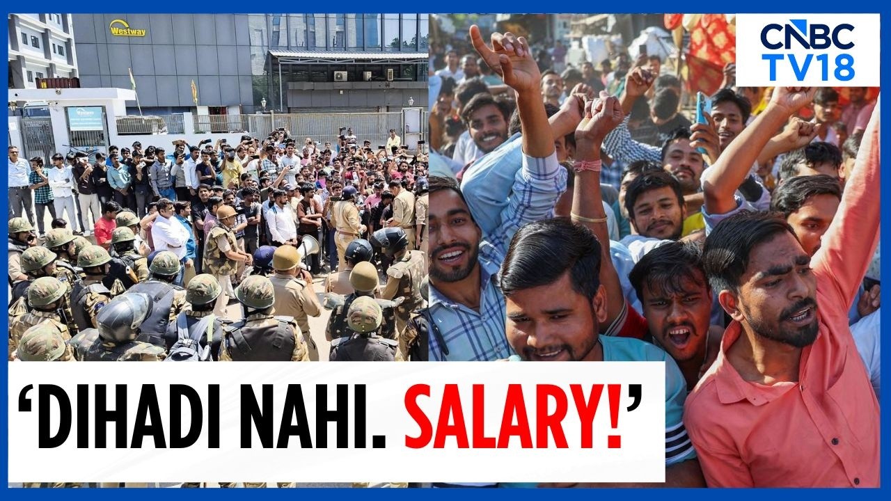 &lsquo;Dihadi Nahi. Salary!&rsquo; | Noida Workers Protest For Fair Wages, Overtime Pay & Weekly Offs | N18V