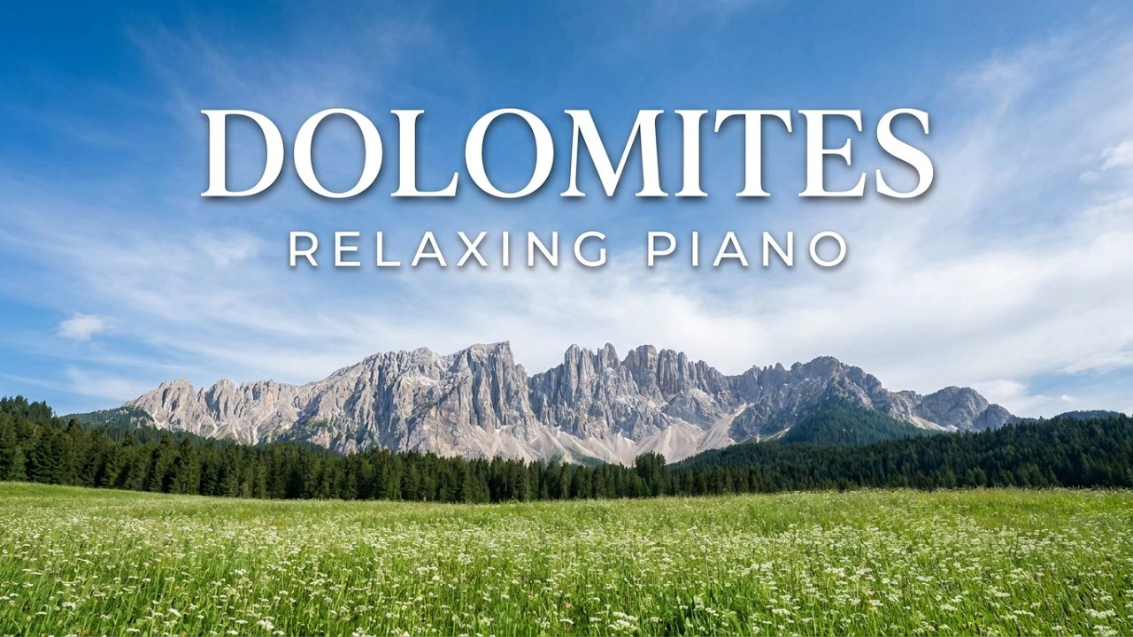 Peaceful Piano & Birdsong   Relaxing Music for Stress, Anxiety & Depression Relief |Hiking the Dolom