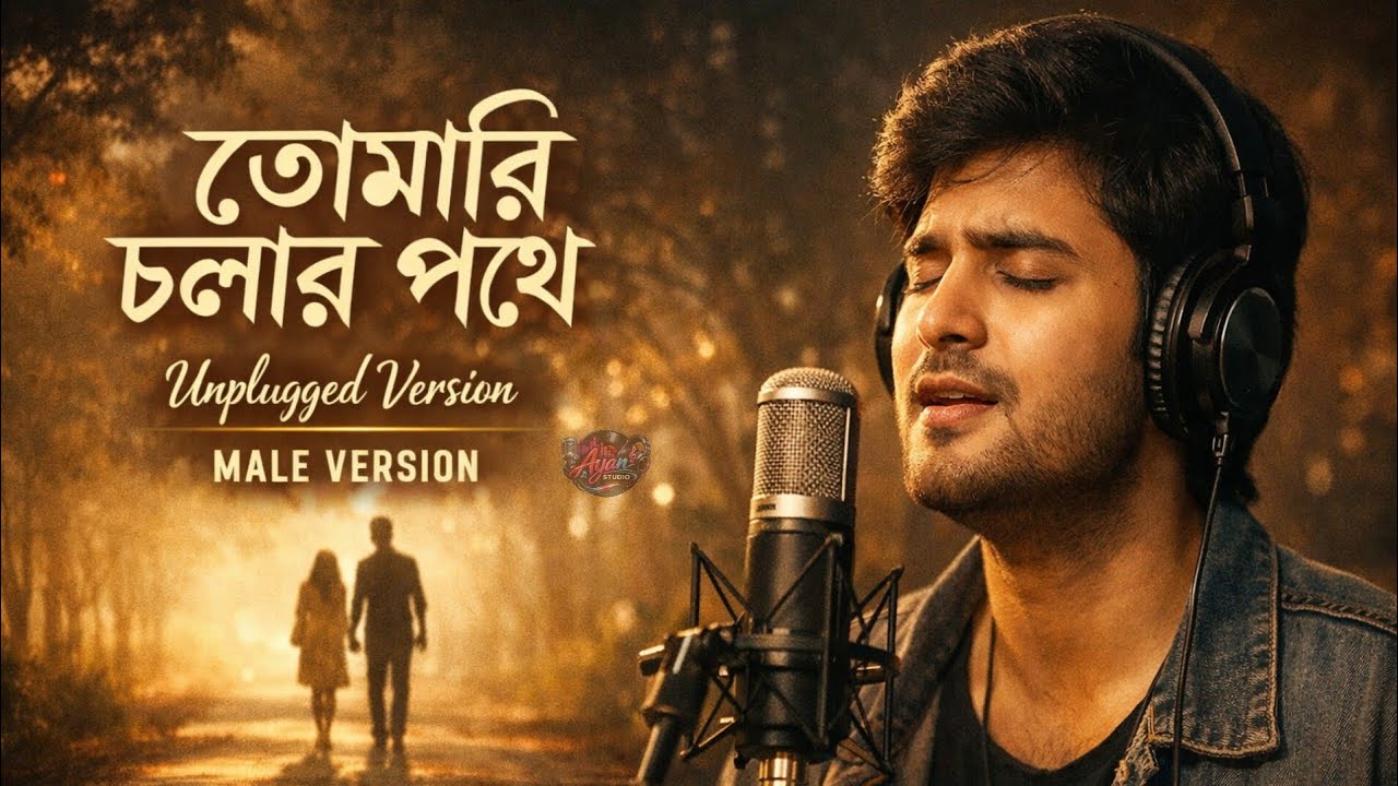 Tomari Cholar Pothe | তোমারি চলার পথে | Unplugged Male Version | Acoustic Bengali Song