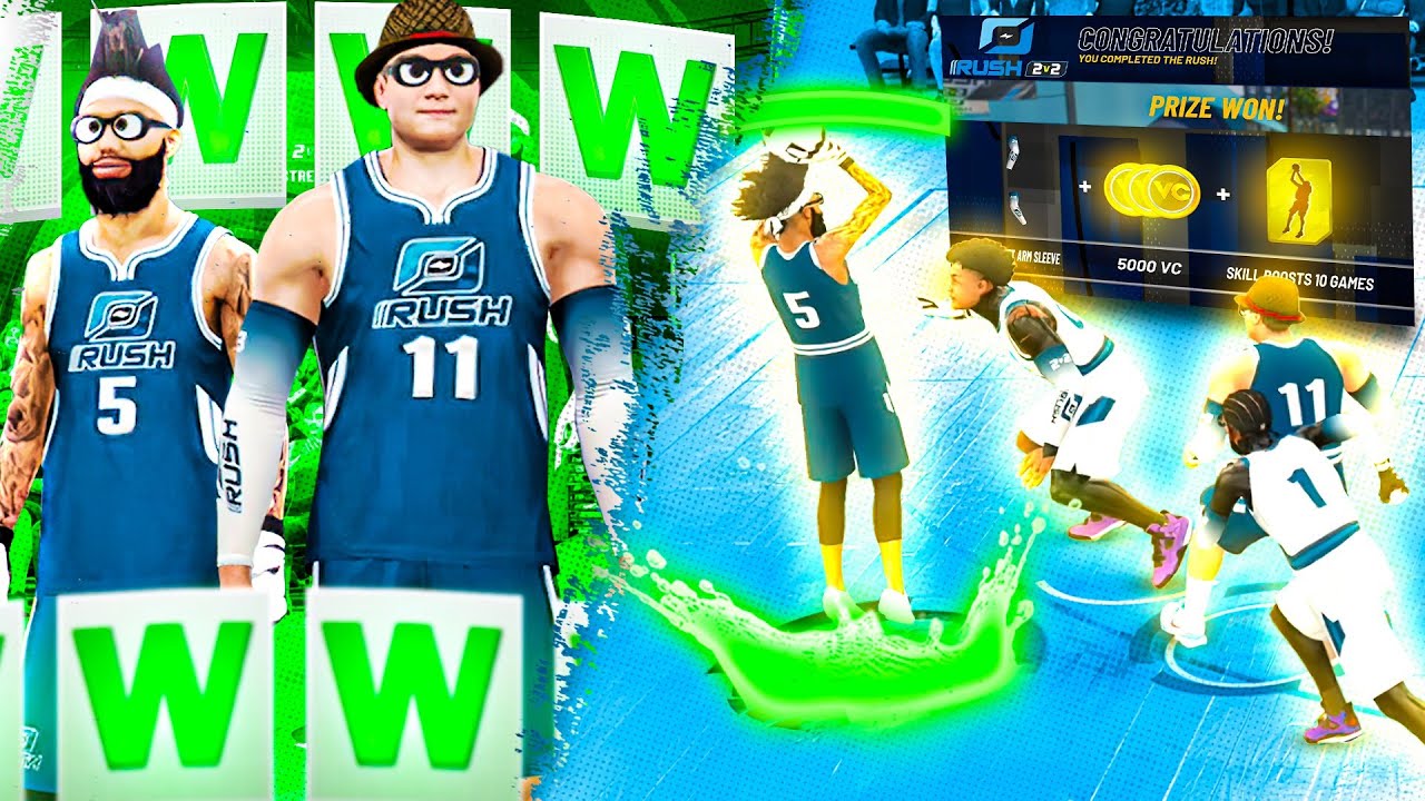 I WON THE RUSH 2v2 EVENT with the BEST JUMPSHOT in NBA 2K21