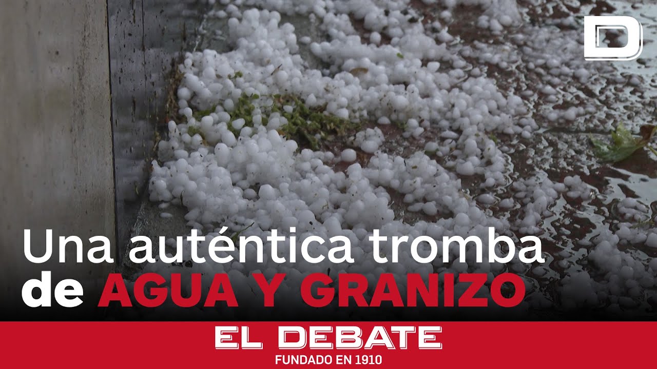 Una tromba de 10 minutos inunda Madrid con agua y granizo y deja árboles caídos
