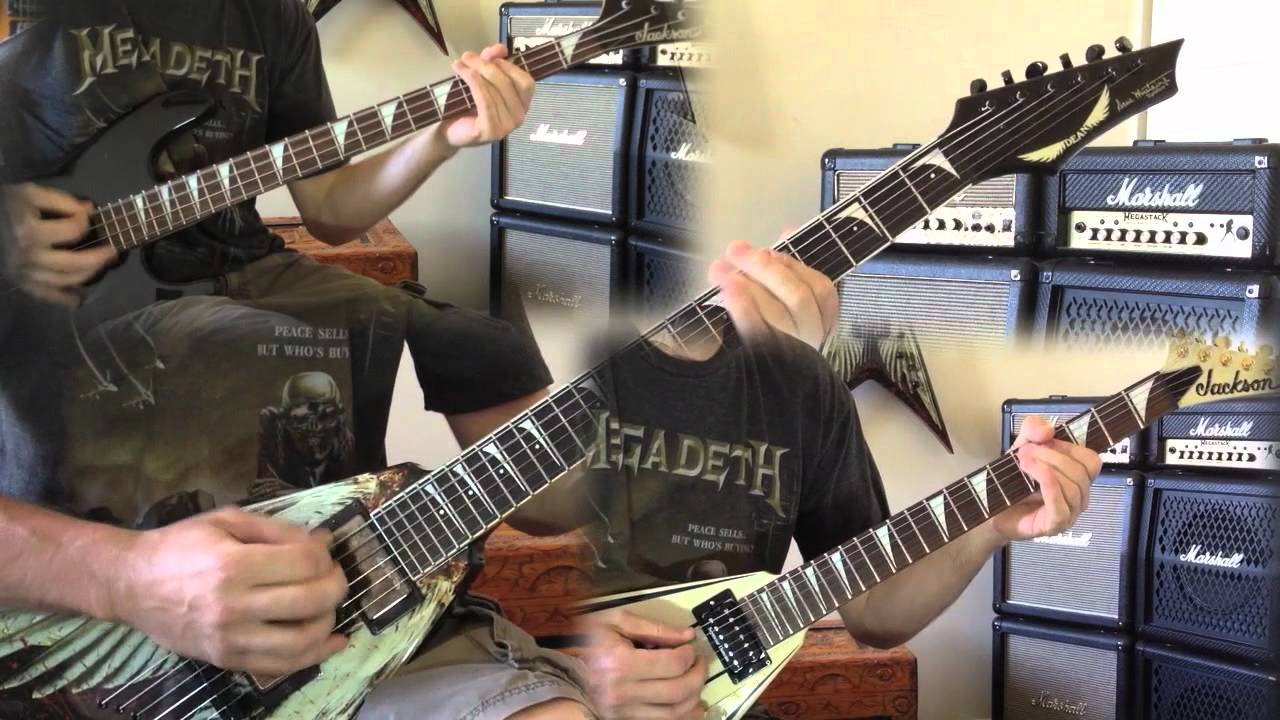 Megadeth - Tornado of Souls Guitar and Bass Cover (No Backing Track)