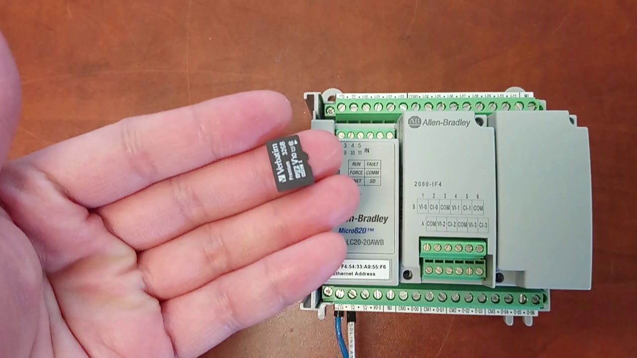 Micro820PLC Ethernet Communication IP Address Setup/MicroSD