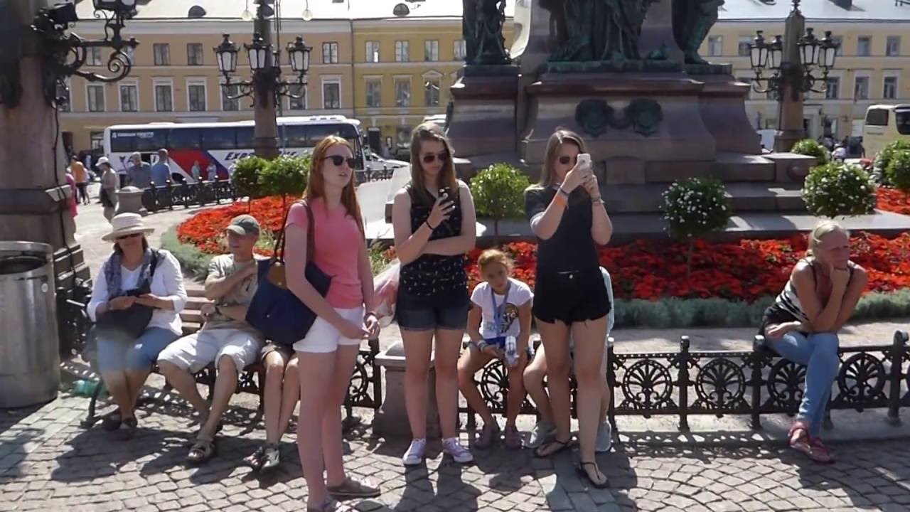 The White Church Square in Helsinki, capital of Finland