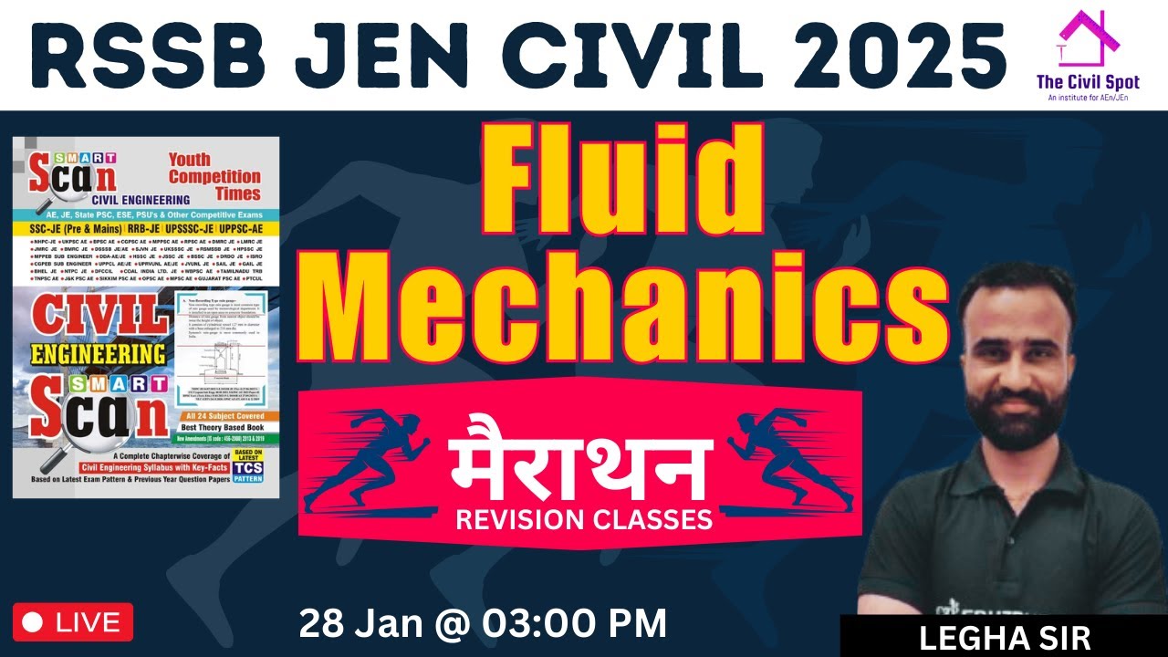 Fluid Mechanics Marathon Class for RSSB JEn 2025 Degree Diploma