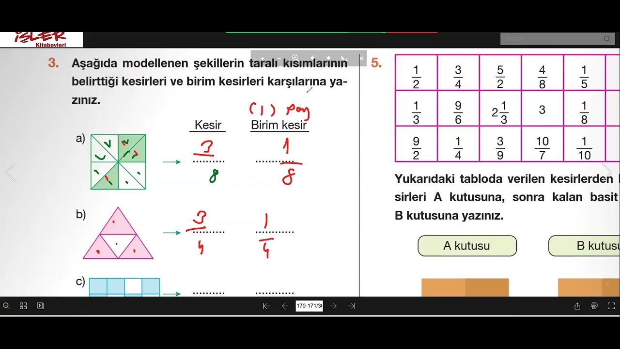 5. Sınıf Matematik | Kesirler: Pay-Payda, Sıralama & Denk Kesir | Canlı Zoom  Şubat 2026